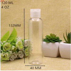 50 st Transparent Flip Cap Perfume Bottle Flytande behållare Kosmetisk Bankvatten Förvaring Partihandel Bra Bra Qty