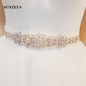 Bröllop ramar tunga pärlstav handgjorda brudbälte attraktiva kvinnor klänning tillbehör kungblå satin sash ceinture robe mariage