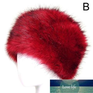 Women Hats Russian Tick Fluffy Imitation Fur Hat Winter Faux Fur Caps Warm Headband Plush Earwarmer Ski Hat Factory price expert design Quality Latest