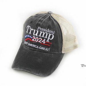 LET'S GO BRANDON Trump 2024 bestickte Baseballmütze mit verstellbarer Präsidentschaftswahlkappe ZZF13461