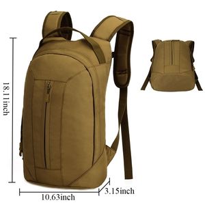 Zaino tattico 25L Nylon 1000D Militare Molle Esercito Escursionismo Zaini per biciclette Sport all'aria aperta Ciclismo Arrampicata Borsa da campeggio Y0803