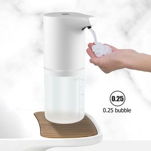 Dispenser di sapone liquido Touchless Ricarica USB automatica Sensore di induzione a infrarossi Lavamani Macchina per schiuma intelligente per il bagno