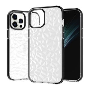 Diamond Design Clear Phone Cases For Iphone 14 Plus Pro Max 13 12 Mini 11 Crystal Shockproof Color TPU Mobile Back Covers