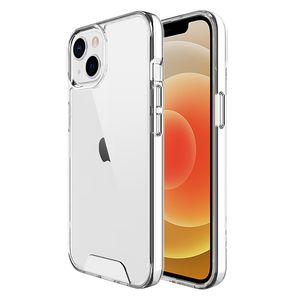 Spazio casse Del Telefono Per il iPhone 14 13 12 11 Pro Max Xs XR X SE 7 8 più Trasparente Trasparente Arylic PC posteriore molle di TPU Della Copertura del respingente