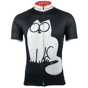 HIRBGOD 2020 Cartoon Anime Print Maglia da Ciclismo Uomo Semplice Manica Corta Abbigliamento da Bicicletta Divertente Camicia da Bici Traspirante,TYZ157-01