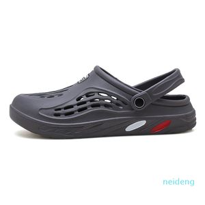 Utomhus män kvinnor glider hål skor gummi sandaler tofflor lämplig svart blå röd skum runner strand inomhus mjuk botten plattform 2021