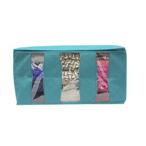 Vliesstoff tragbare Quiltlagerung Kleidung Box Bettwäsche Organizer Kleiderschrank Staubdicht Visualisierte Folding Haus Zimmertasche