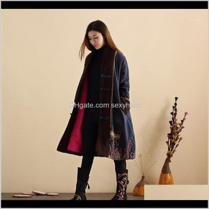 Kvinnor ner Kvinnor Höst Vinter Padded OuterWear Parkas Ladies Vintage Patchwork Topcoat Kvinna Parka Coat 1 YILCF QCS3D