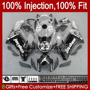 OEM Body For HONDA CBR 1000 Fairings CBR1000 RR CBR-1000 CC 2004 2005 Bodywork 52No.110 CBR 1000RR 1000CC 2004-2005 CBR1000RR 04 05 Injection Mold Fairing Grey black