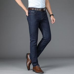 Jeans da uomo Brand Stretch Straight For Men Business Casual Plus Size Maschio Traspirante Denim Pants Primavera Estate Pantaloni lunghi