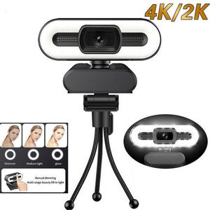Auto Focus HD Webcam con fotocamera per computer portatile portatile rotabili per laptop di riempimento con microfono Youtube video