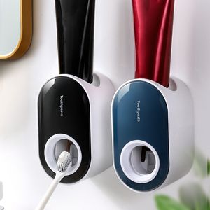 Wall Mount Toothpaste Dispenser Bathroom Accessories Set Automatic Toothpaste Squeezer Dispenser Bathroom Toothbrush Holder Tool