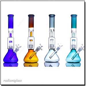 glass beaker bong birdcage perc thick beaker base design matrix percolator bubblers oil rigs smoking water pipe dab rig hookahs with 14mm female joint