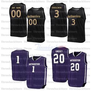 Custom Northwestern Wildcats College Basketball Jerseys 22 Pete Nance 12 Pat Spencer 10 Miller Kopp 15 Ryan Young 0 Boo Buie