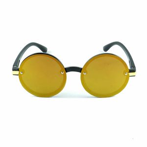 Runde Kinder-Sonnenbrille, übergroße runde Gläser vor dem Rahmen, modische Design-Brille, coole Brille für Jungen und Mädchen