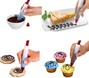 Ferramenta de cozimento de alimentos grau de sílica gel gel chocolate geléia escrita e montagem caneta bolo diy graffiti caneta ordenha manteiga arma