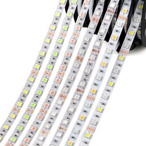 DC 12V 5050 RGB LED Ribbon Tape Tira LED Strips Lights 5M 10M LED Strip Light Holiday Decoration Lamps Luz Kitchen DIY Lighting