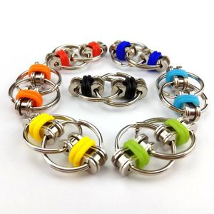 2021 Metal Quebra-cabeça Corrente de Fidget Brinquedo Para Autismo Antistress Set Anti Stress Aliviar o TDHD Hand Spinner Chaveiro Anel Sensory Toys