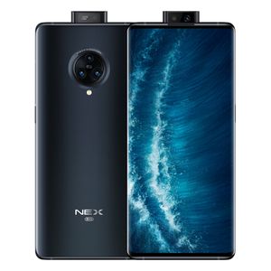 Original VIVO Nex 3S 5G Mobiltelefon 8 GB RAM 256 GB ROM Snapdragon 865 Octa Core 64 MP AR OTG NFC 4500 mAh Android 6,89 Zoll AMOLED Vollbild-Fingerabdruck-ID-Smart-Handy