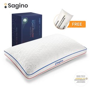 Sagino Memory Foam Pillow Silky Kylkuddar Slow Rebound Bekväma sovande kuddar Sängkläder Kudde Cojines 211111