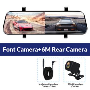 Car Dvr 10 pollici Touch Screen Videoregistratore Auto Registrar Stream Supporto specchio Telecamera per retromarcia visione notturna dash cam