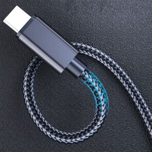 2m lenth nylon trançou embrulhar rápido carregamento 3a USB ao tipo de carga micro-usb tipo c e cabo de dados de transferência para Samsung Huawei Xiaomi OPPO VIVO
