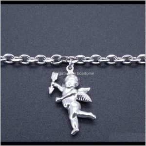 Drop Delivery 2021 Fashion Jewelry Ankle Bracelet Cupids Arrow Charm Waterproof Stainless Steel Anklets 23add5 Cm Adjust To 11 Factory Zjygb