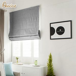 Ankomst Modern Bomull / Linne Cloth Romerska Blinds Romerska nyanser för vardagsrumsfönstergardiner 210722