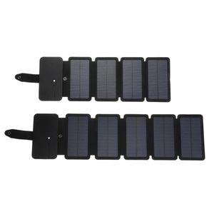 Solar Charger Foldable Panel Cells 5V 6W/8W Portable Mobile Battery for Traveling Camping Hiking - 4