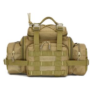 Saco de montanhismo militar multi-propósito para homens Ciclismo Cintura Saco Caminhada Camping Camuflagem Mensageiro Sacos Lure Bolsa Q0721