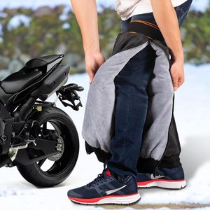 Motorcycle Armor Winter Riding Warm Knee Protector Zipper Plus Velvet Thickening Motorbike Waterproof Kneepad Sleeve Protective Cover