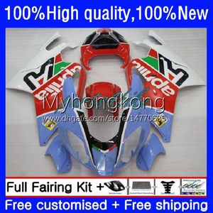 Мотоцикл Bodys для Aprilia RSV1000R Mille RSV 1000 R 1000R 03 04 05 06 CoSling 9NO.37 RSV1000RR RV60 RSV-1000 RSV1000 R Красные белые RR 2003 2004 2005 2006