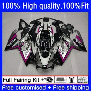 Injeção OEM para Aprilia RSV-125 RSV 125 Rs 125 RR 125rr Pink Prata Hot Rs-125 RS4 Corpo 8no.132 RSV125 2006 2007 2009 2010 2011 RSV125RR RS125 06 07 08 09 10 11 Feeding