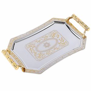 2022 neue küche lagerorganisation 1 stück nordic edelstahl tray schmuck kosmetische displayplatte el restaurant servierschale