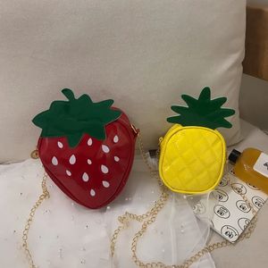 Borse e borsette da donna Borse a tracolla carine alla fragola/ananas per donna Pochette da ragazza con portafoglio piccolo per monete