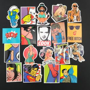 52Pcs-Pack Sexy Hot Adult Bomb Adesivo in vinile Adesivi impermeabili per bottiglia d'acqua Laptop Car Planner Scrapbooking Telefono Mac Guardaroba Porta Tablet Decalcomanie da muro