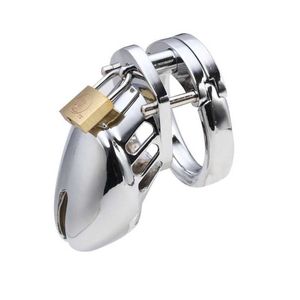 40/45/50 for choose metal CB6000S male padlock chastity device BDSM bondage cock cage penis Lock sex toys S0825