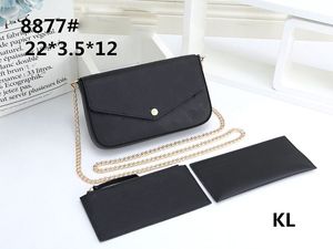 Kvinnor Axelväska Crossbody Chain 3pcs / Set Liten handväska PU Läder Letter Press Luxury Designer Handväskor