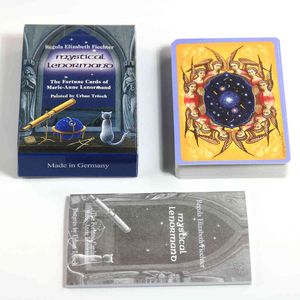 Fortune of Marie- Anne Lenormand Tarot Deck Leisure Party Table Gra Prophecy Oracles Cards z przewodnikiem