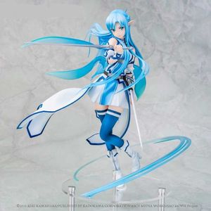 Anime Sword Art Online Asuna Yuuki Water Spirit Kirito Asuna Figur PVC Action Figur Toy Game Statue Collection Model Doll Gift Q0722