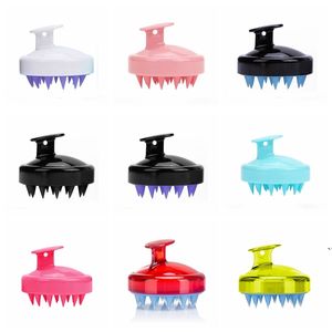 Silicone Head Body Massage Shower Brush Washing Hair Scalp Shampoo Combs Cleaning Bathroom Accessories Women Bath ZZF12598