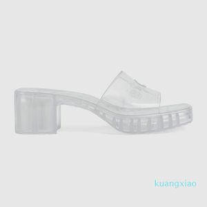 Designer- Chinelos de mulheres sandálias Super moda transparente geléia sapatos luxo confortável e bonito 35-41