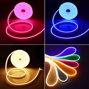 Ledremsa 12V vattentät 2835 120led / m Ribbon Leds Neon Light Strips IP67 Varm Vit Röd Grön Blå Rosa Gul Lighting Tape För Vägg Sovrum Julferie