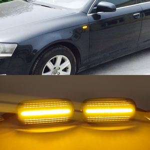 1 par led dinâmico marcador lateral virar luz seqüencial pisca-pisca luz emark para audi a3 s3 8p a4 s4 rs4 b6 b7 b8 a6 s6 rs6 c5 c7