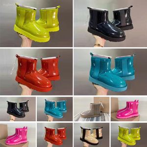 Wodoodporne buty śniegu Buty Dzieci Bailey 2 łuki Prawdziwej Skóry Derb Solid Botas de Net Winter Girls Footwear Maluch