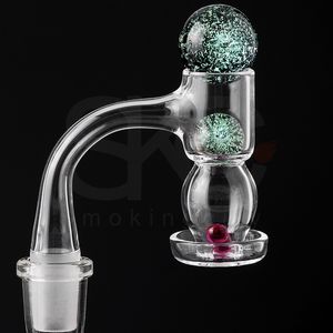 Fully Weld Beveled Edge Smoke Tool Terp Slurper Quartz Banger Nail With 22mm 14mm Dichro Pearl for Dab Rig Water Pipes