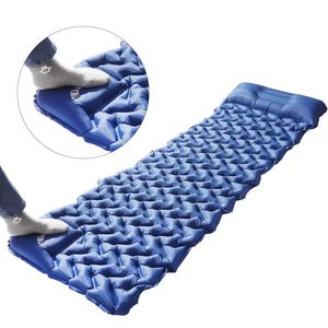 Outdoor Isomatte Camping Matte Zelt Luft Matratze Fuß Drücken Aufblasbare Kissen Feuchtigkeit-beweis Für Wandern Ausflug Klettern Pads