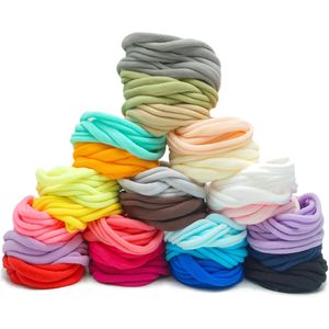 200Pcs 25 Colors Extremely Soft Hand Stretchy Nylon Headbands for Babies Newborn Infants DIY Crafts Project