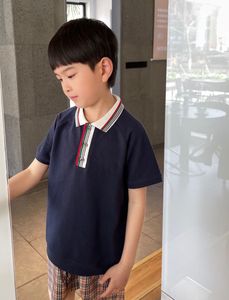 Kleinkind Junge Sommer Polo T-Shirt Baumwolle Atmungsaktive Kinderkleidung Kinder Umlegekragen Gestreiftes T-Shirt Jungen Kurzarm Shirt Tops