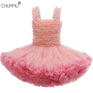 Dziewczynek Sukienka Koronki Ciasto Tutu Wedding Dresses Formalna Pierwsza Komunia Kostiumy Urodzinowe Dzieci Odzież dziecięca 210508